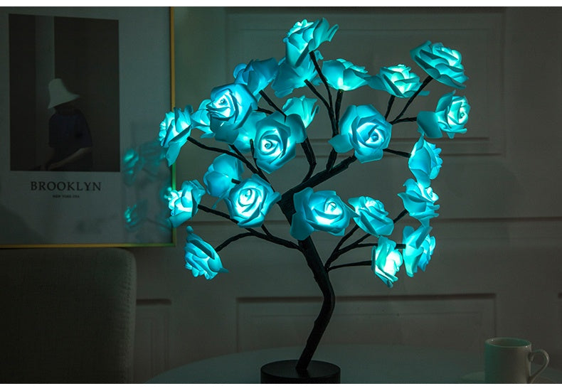 Rose Flower  LED Table Lamp  Home Decor