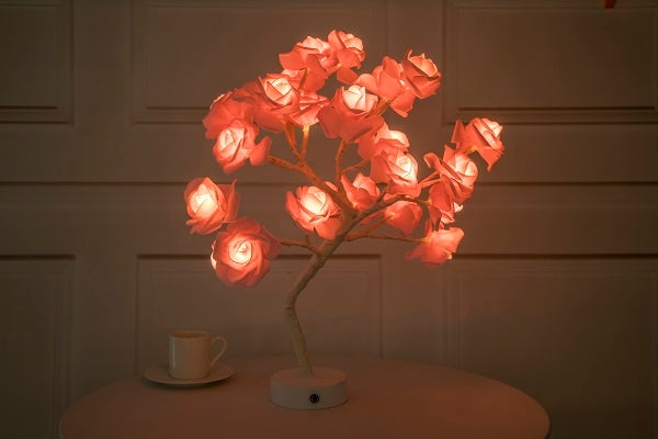 Rose Flower  LED Table Lamp  Home Decor