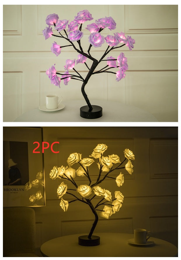 Rose Flower  LED Table Lamp  Home Decor