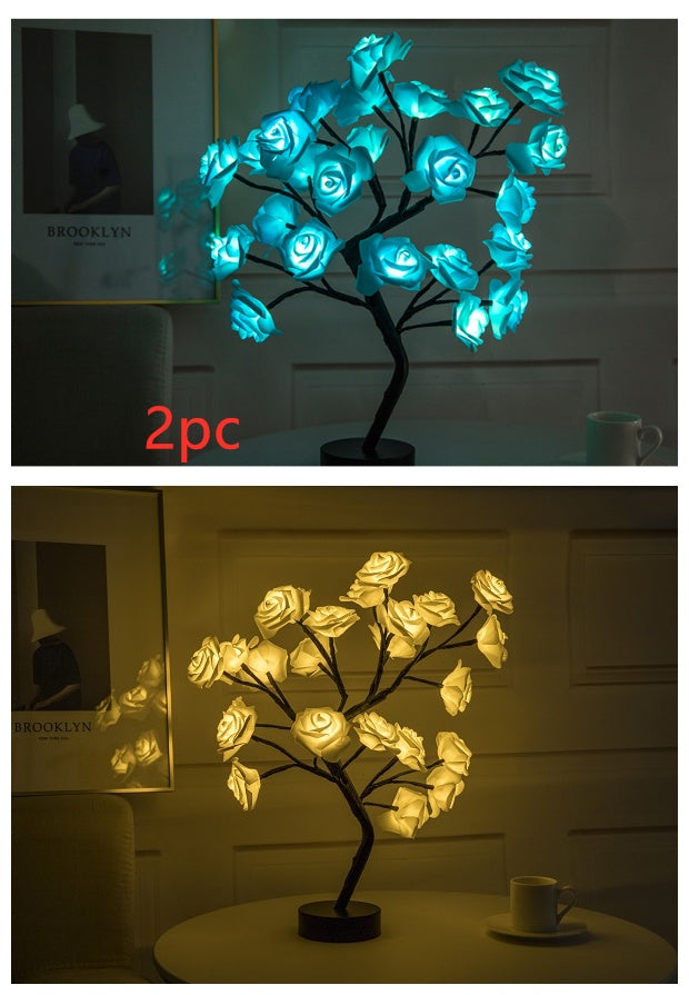 Rose Flower  LED Table Lamp  Home Decor