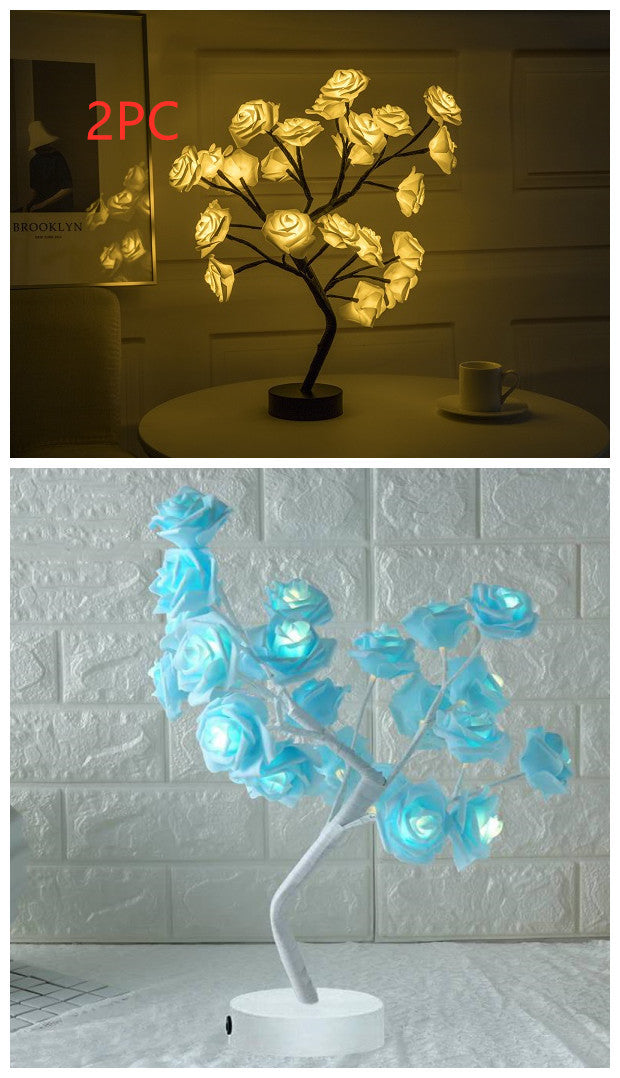 Rose Flower  LED Table Lamp  Home Decor