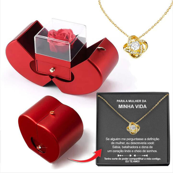 Fashion Jewelry Box Red Apple Valentine's Day Gifts