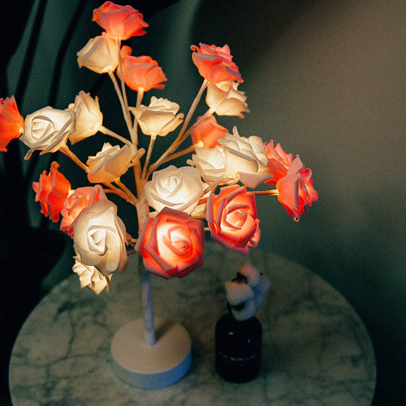 Rose Flower  LED Table Lamp  Home Decor