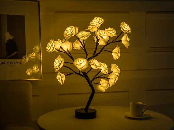 Rose Flower  LED Table Lamp  Home Decor