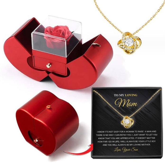 Fashion Jewelry Box Red Apple Valentine's Day Gifts