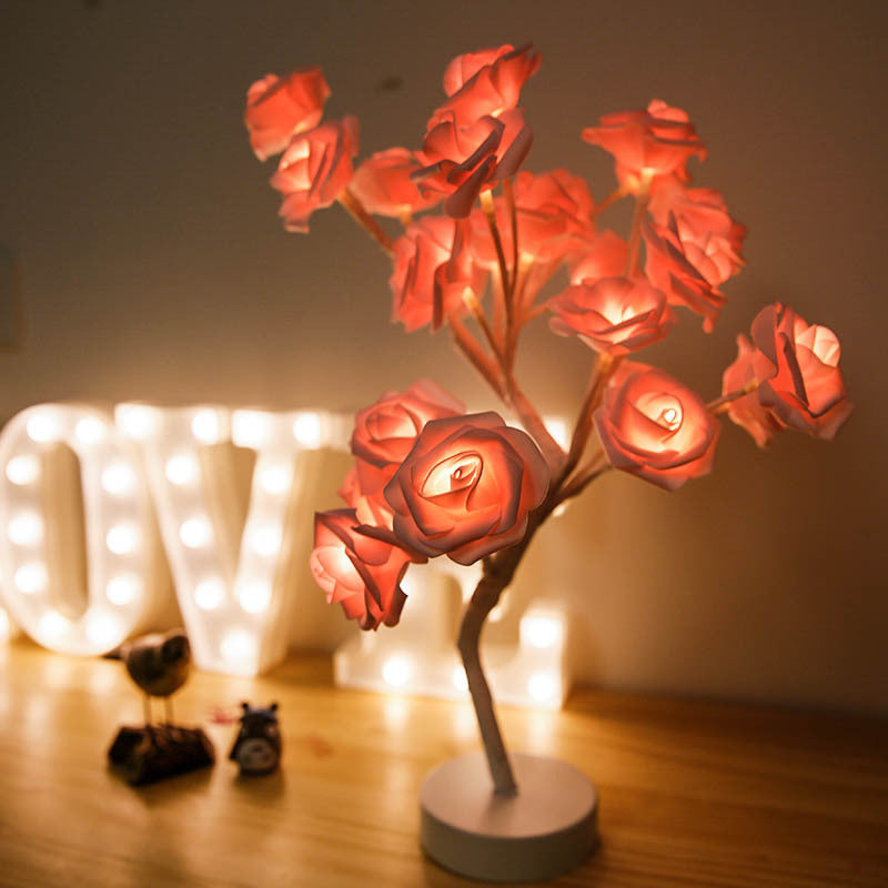 Rose Flower  LED Table Lamp  Home Decor