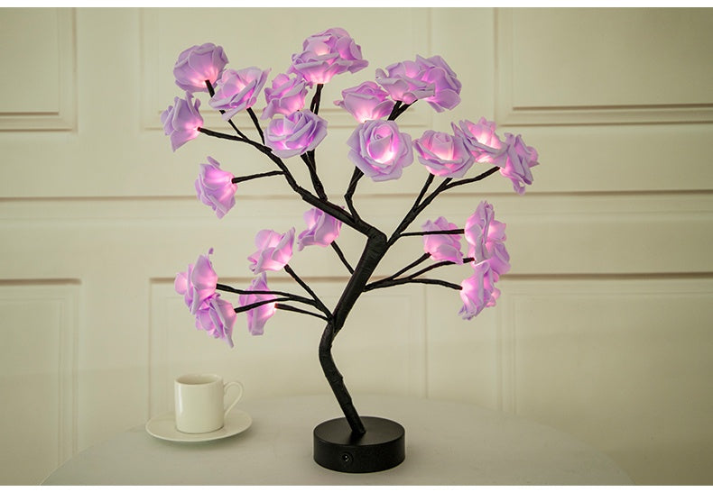 Rose Flower  LED Table Lamp  Home Decor