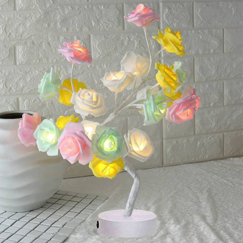 Rose Flower  LED Table Lamp  Home Decor