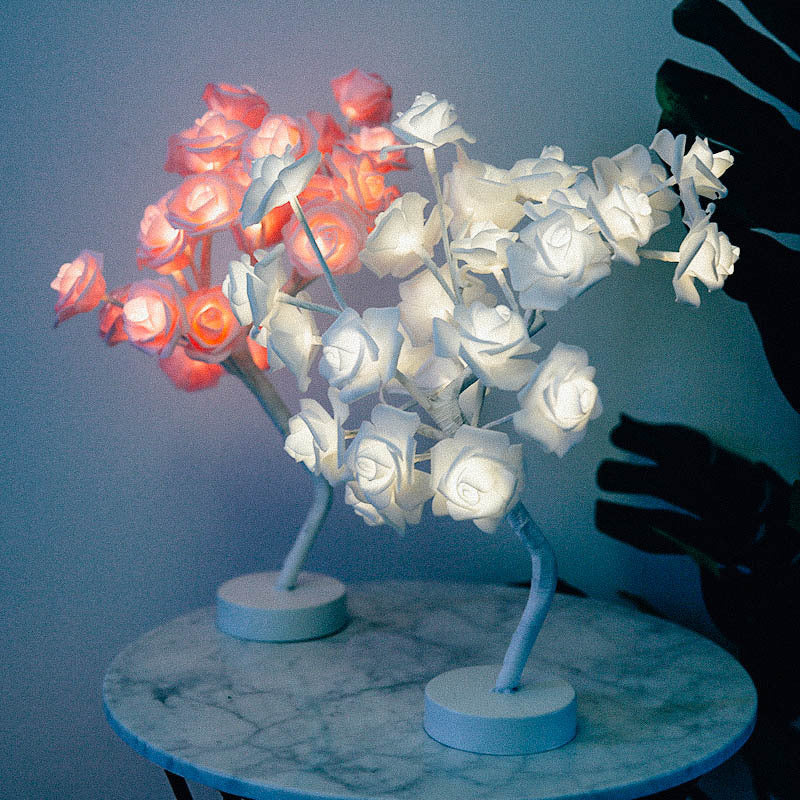 Rose Flower  LED Table Lamp  Home Decor