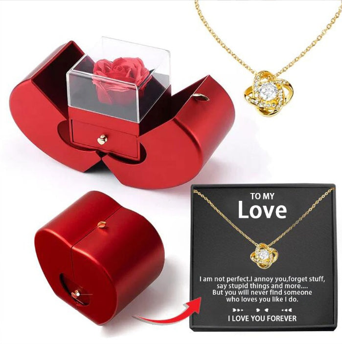 Fashion Jewelry Box Red Apple Valentine's Day Gifts